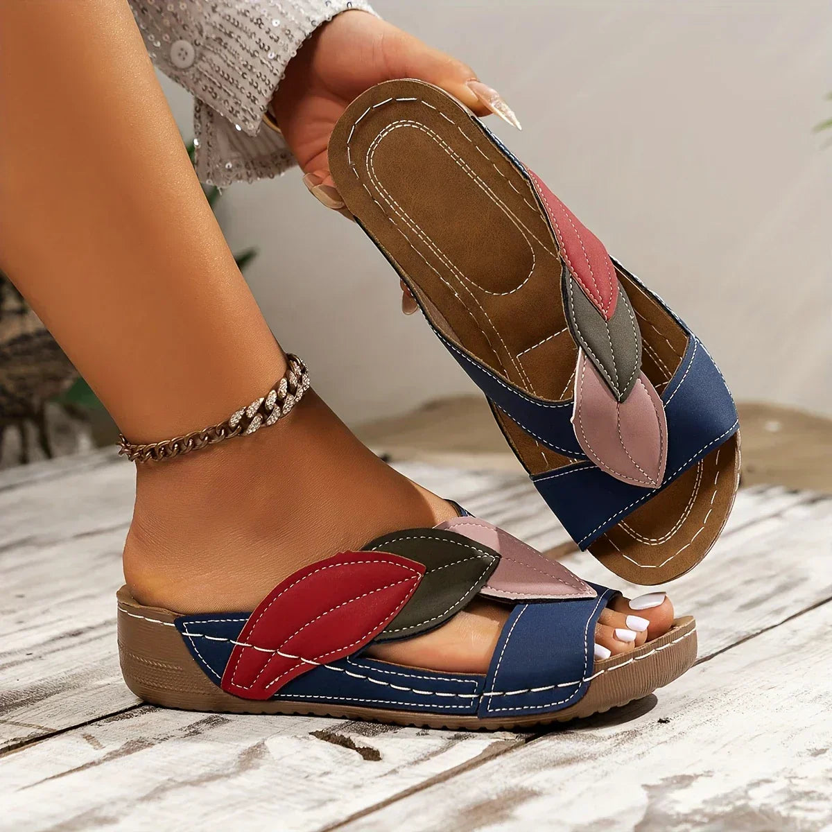 Luiza | klapki slip-on