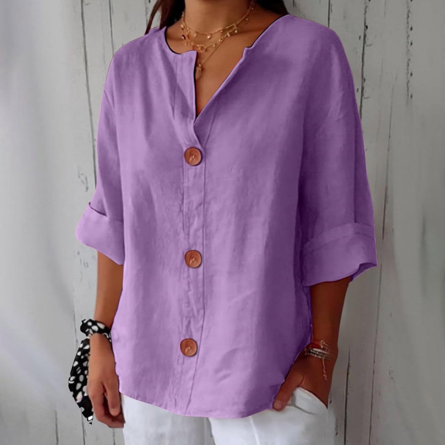 Agata | Bluzka lniana casual