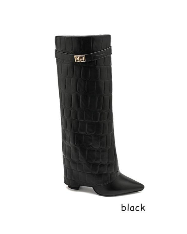 Eleganckie Czarne Botki