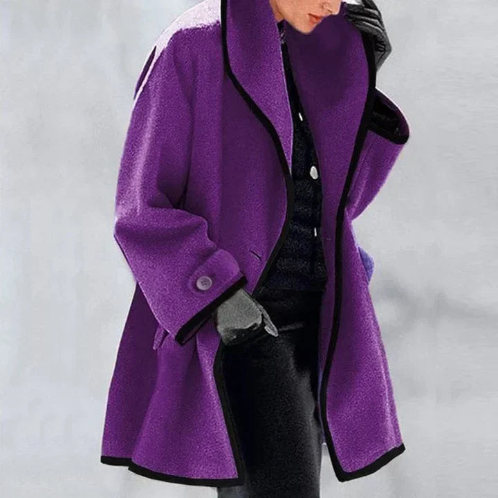 Aldona | Stylowy Płaszcz Dwurzędowy