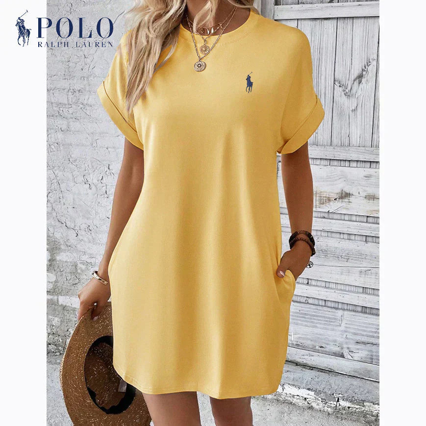 Ꮢаlph Lаurеn | Minimalistyczna elegancja Sukienka Casual na co dzień