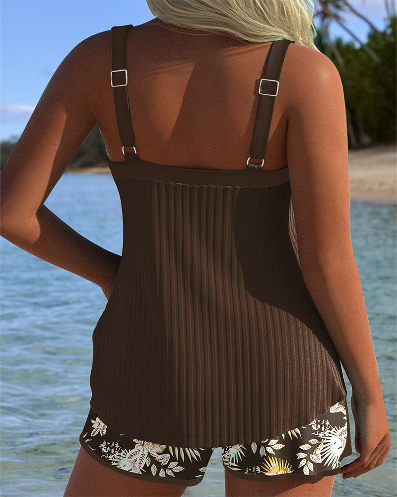 Gisela | Randig Tankini - Eleganckie dwuczęściowe szorty plażowe na perfekcyjny letni look