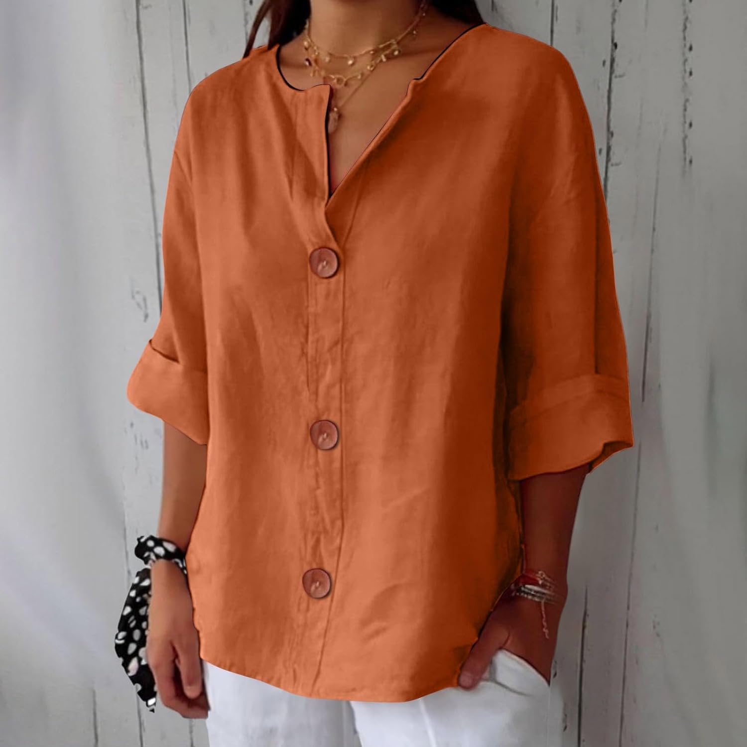 Agata | Bluzka lniana casual