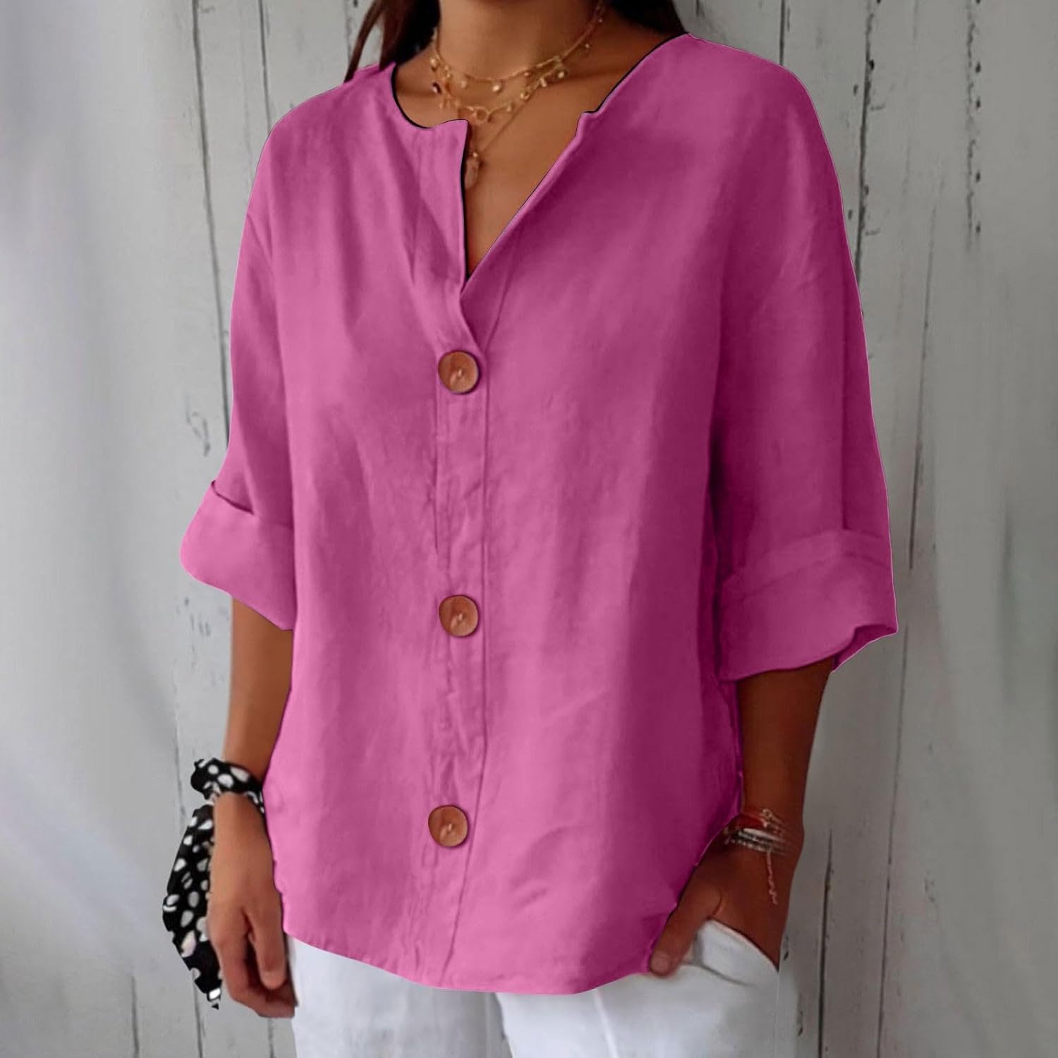 Agata | Bluzka lniana casual