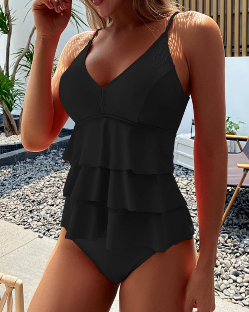 Narcisa | Stylowe, jednokolorowe tankini dla eleganckiego wypoczynku nad wodą