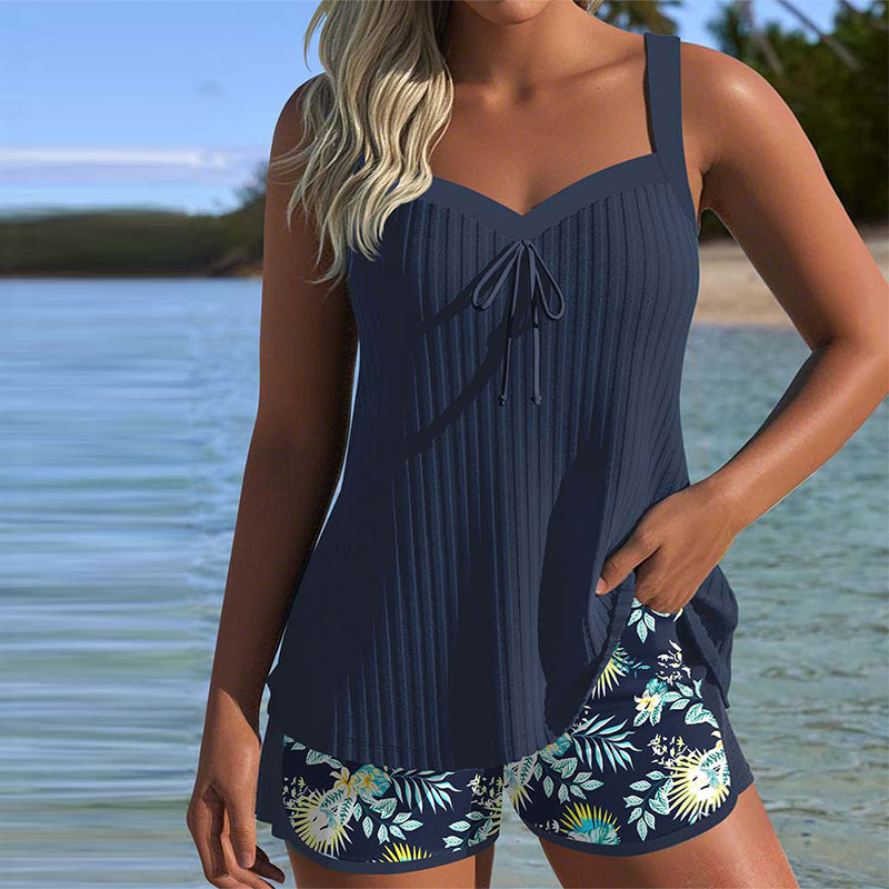 Gisela | Randig Tankini - Eleganckie dwuczęściowe szorty plażowe na perfekcyjny letni look