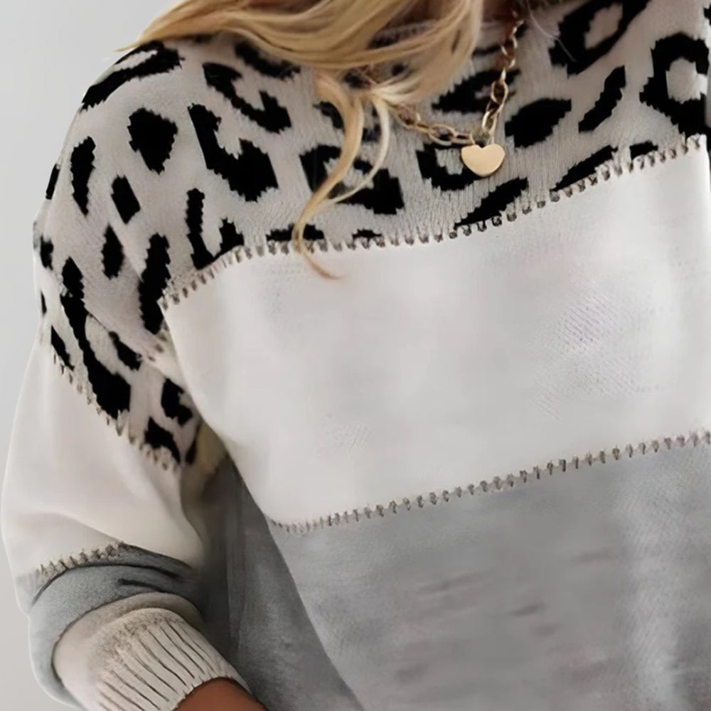 Grażyna | Sweter w Panterkę