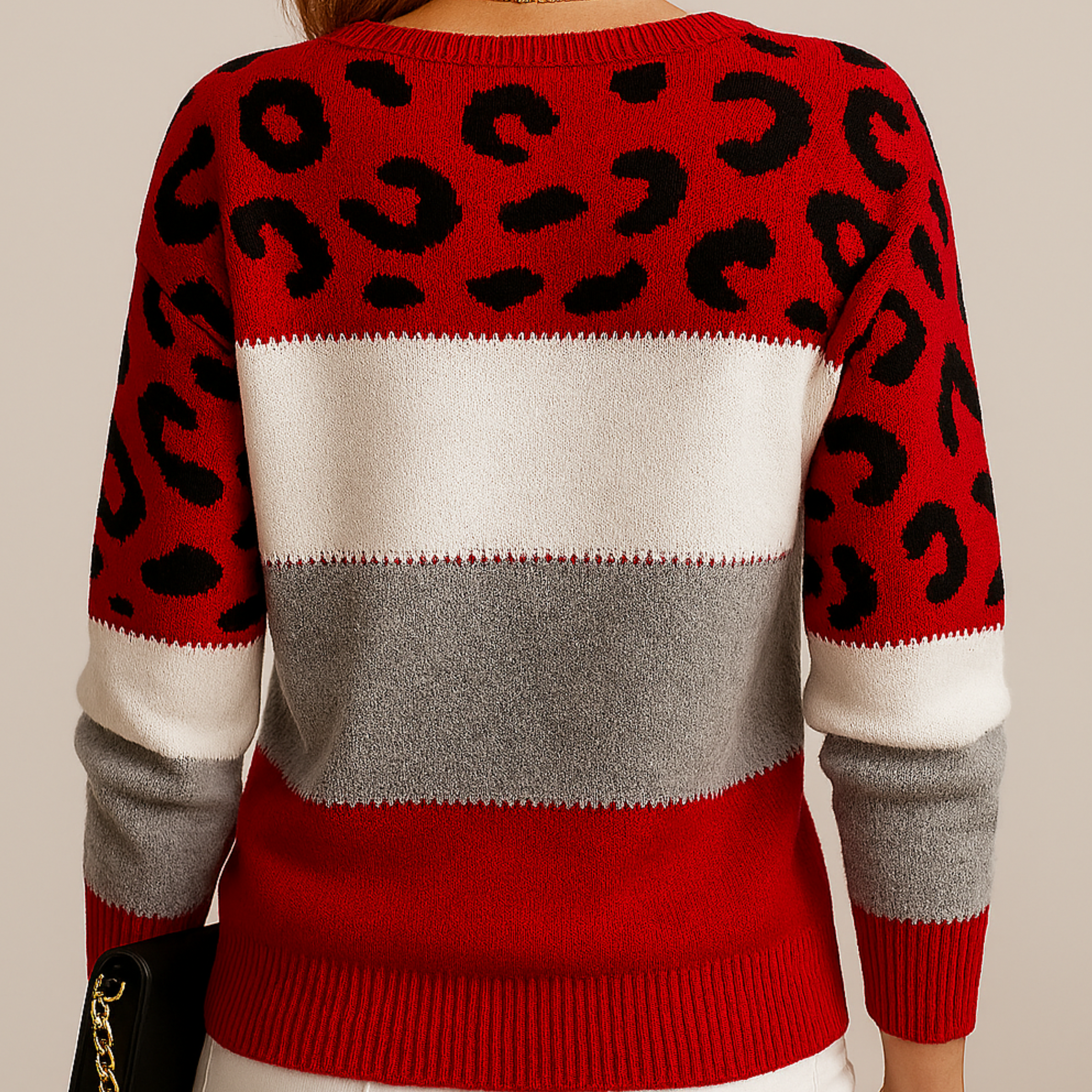 Grażyna | Sweter w Panterkę