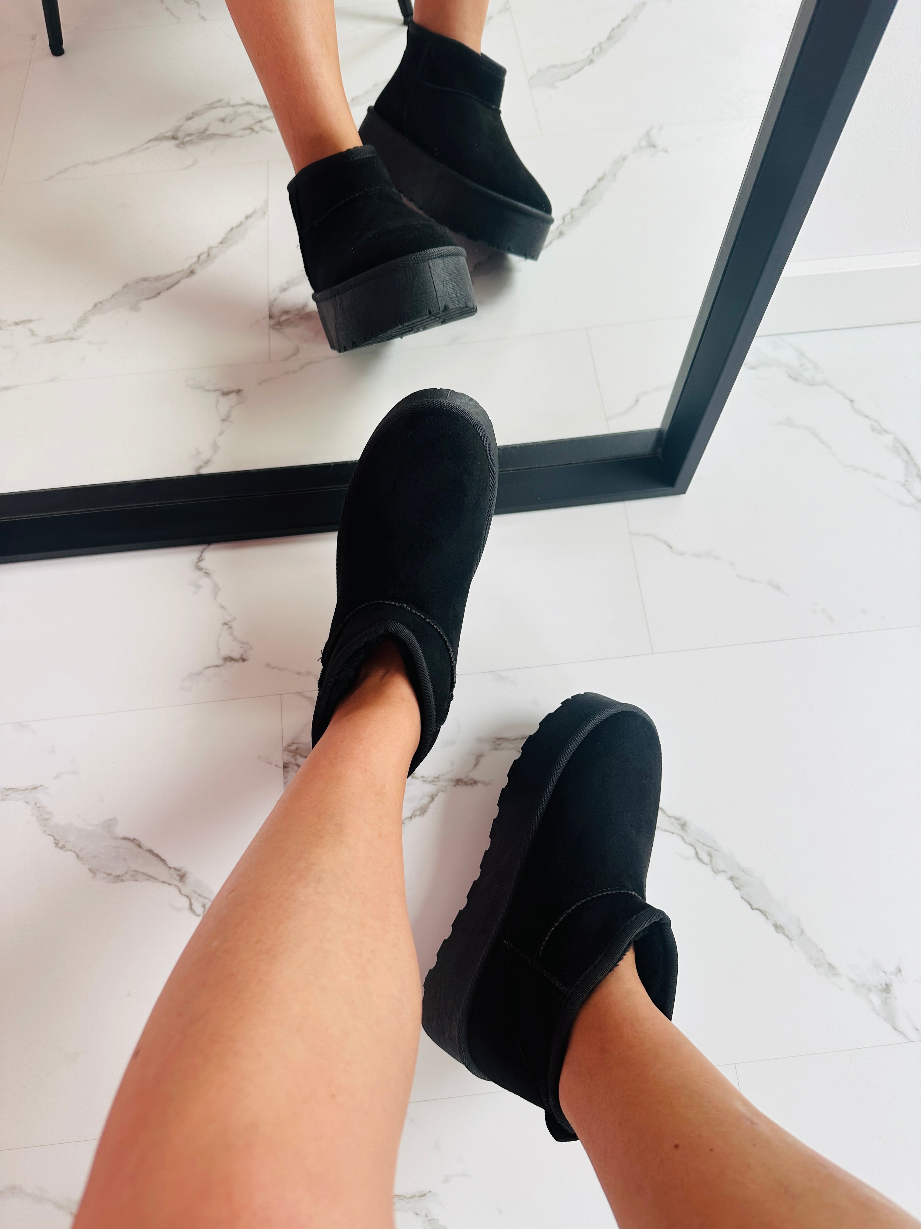 Colinda All Black Ankle Boots
