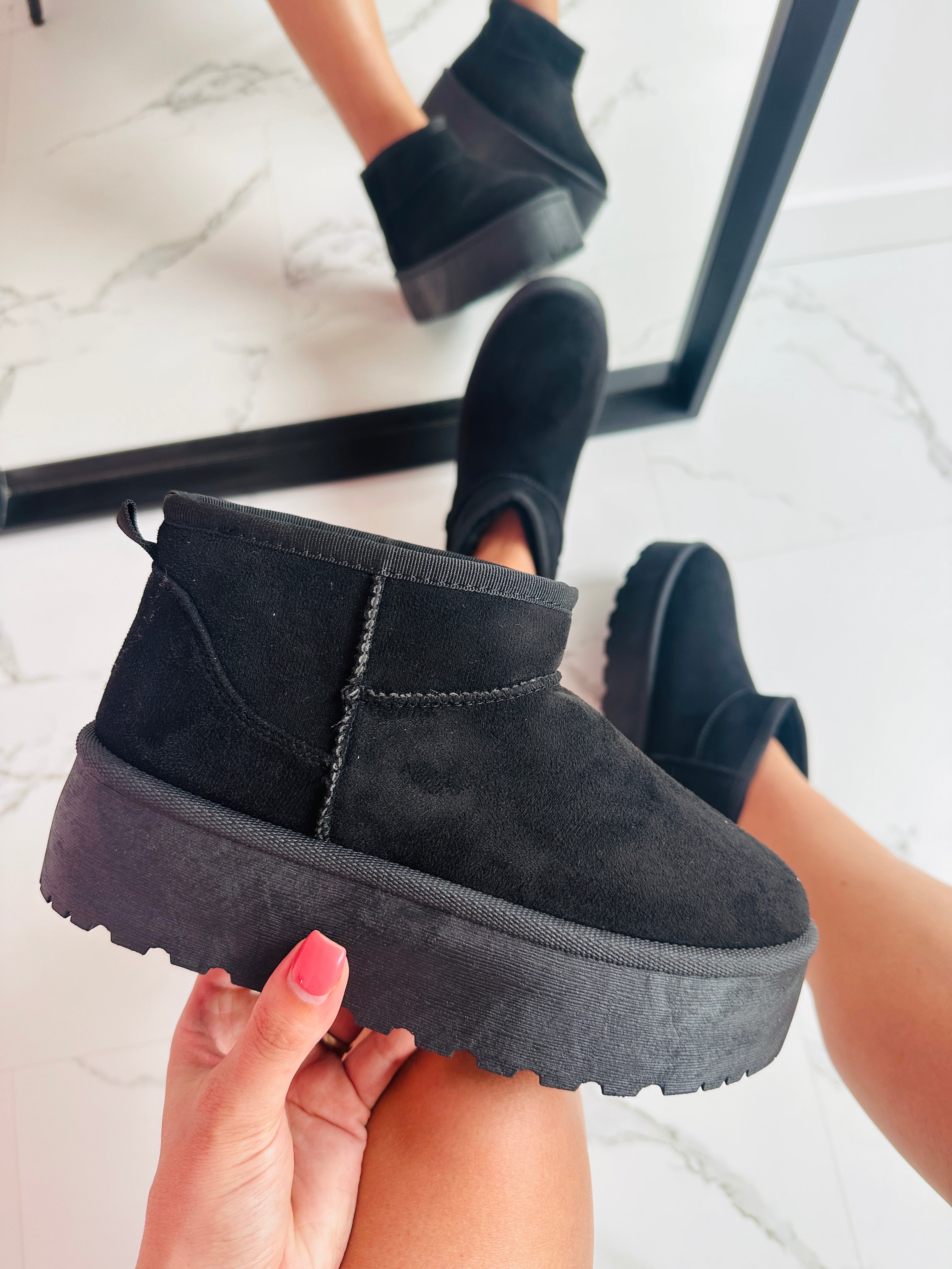 Colinda All Black Ankle Boots