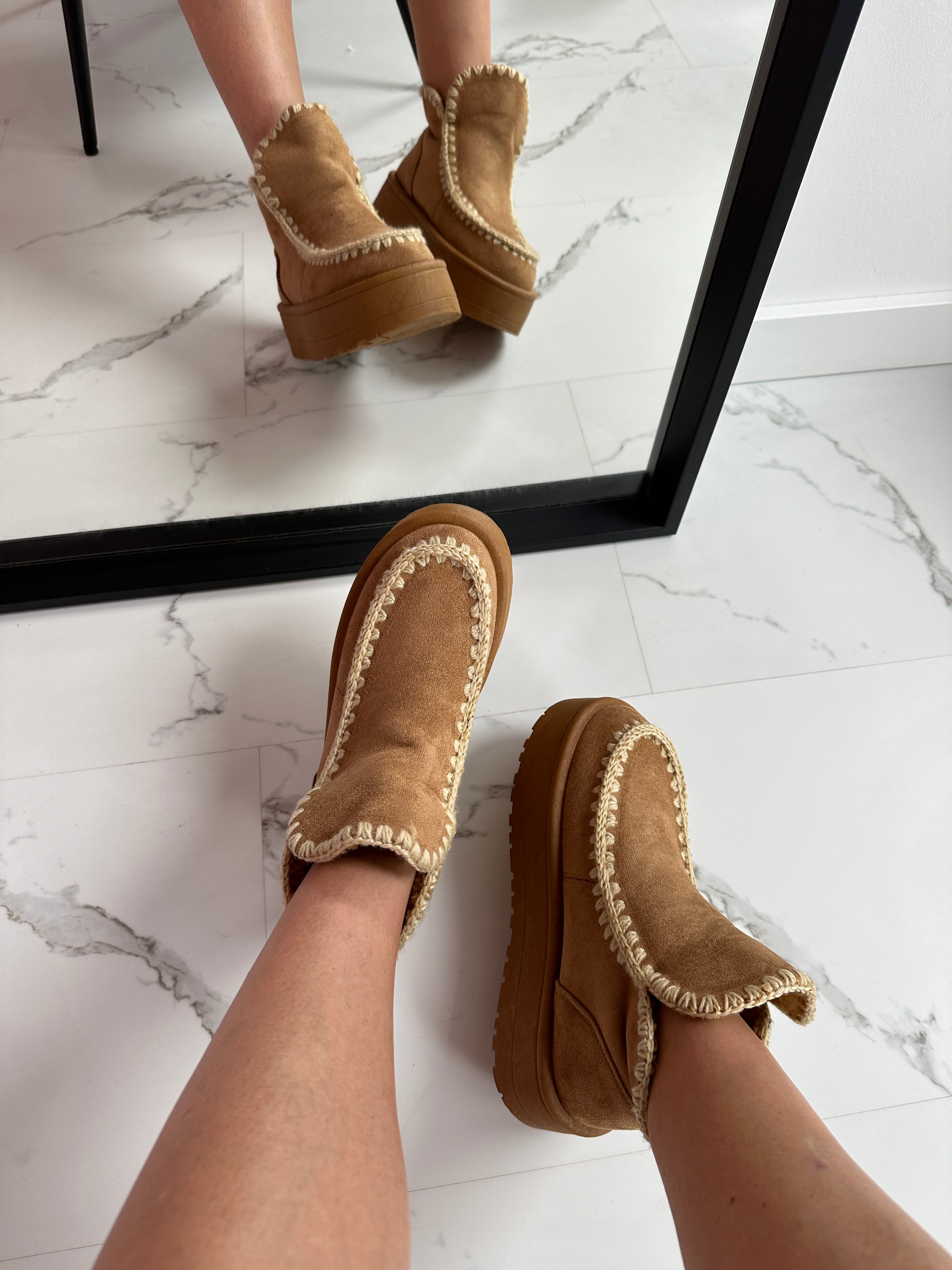 Camel Sue Ankle Boots