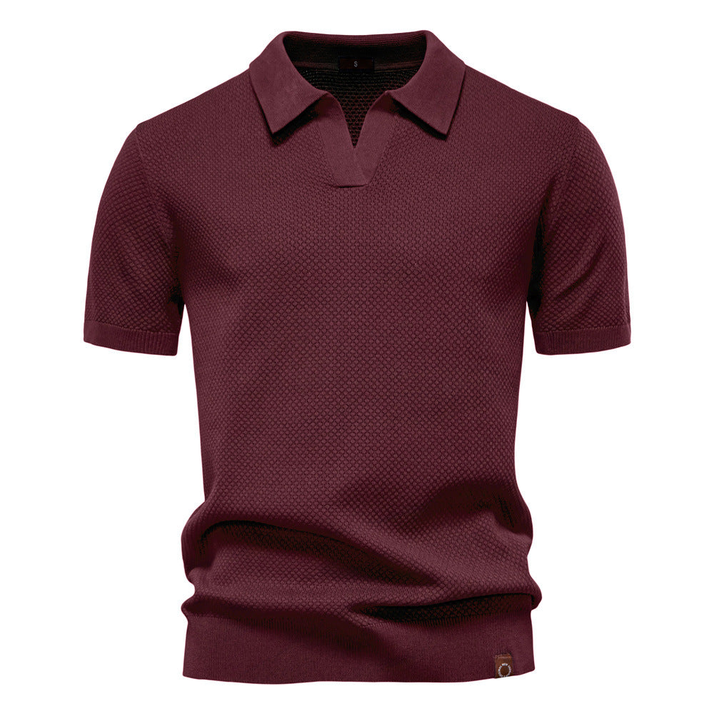 Grzegorz | Strukturalna koszulka polo