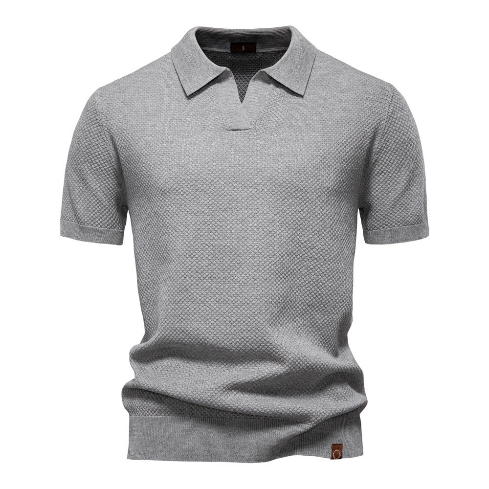 Grzegorz | Strukturalna koszulka polo