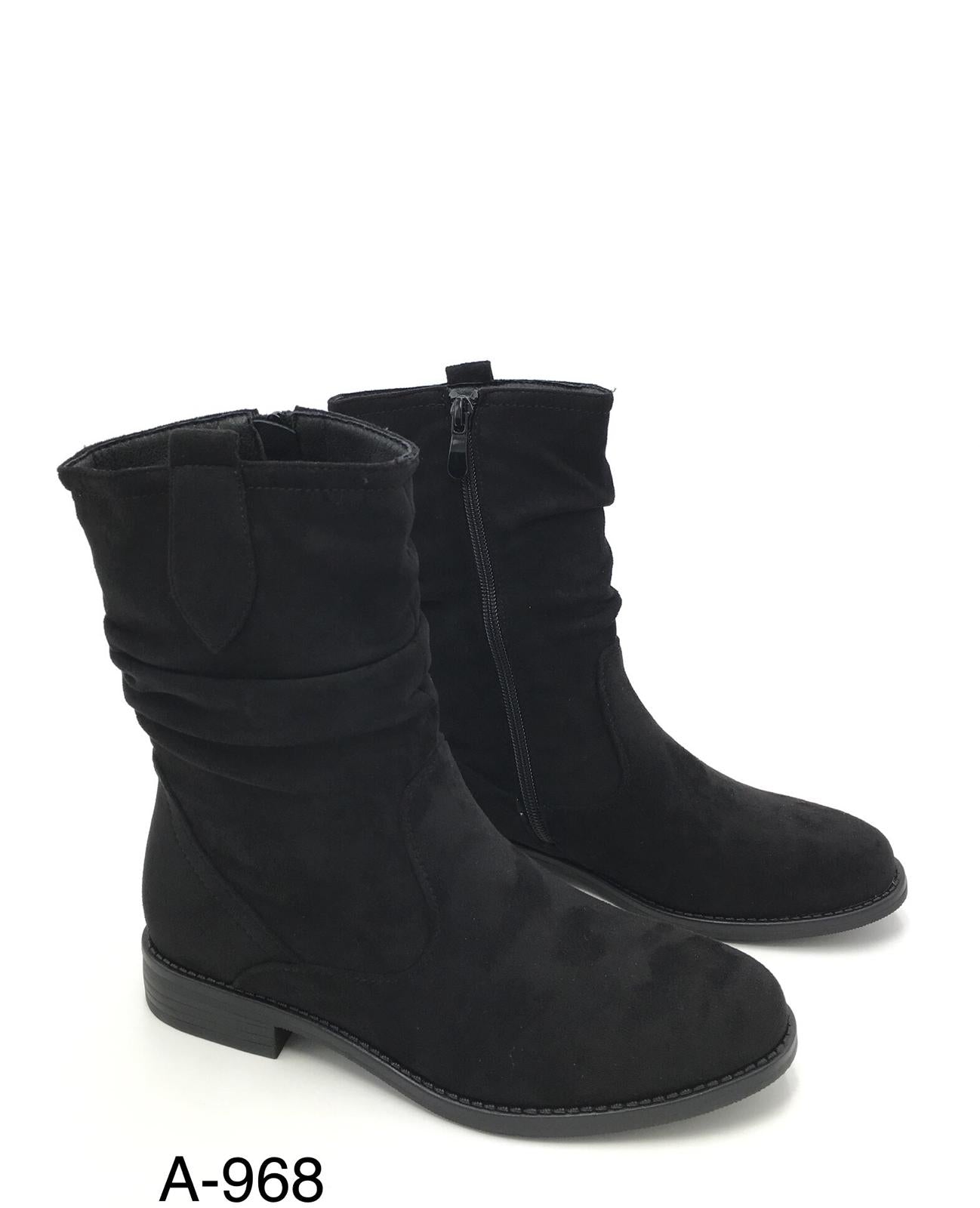 Noelle Black Ankle Boots