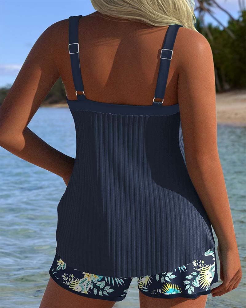 Gisela | Randig Tankini - Eleganckie dwuczęściowe szorty plażowe na perfekcyjny letni look