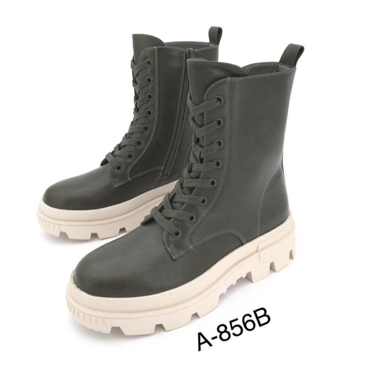 Oliwkowe Botki A-856B