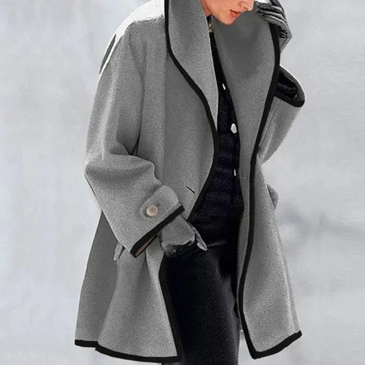 Aldona | Stylowy Płaszcz Dwurzędowy