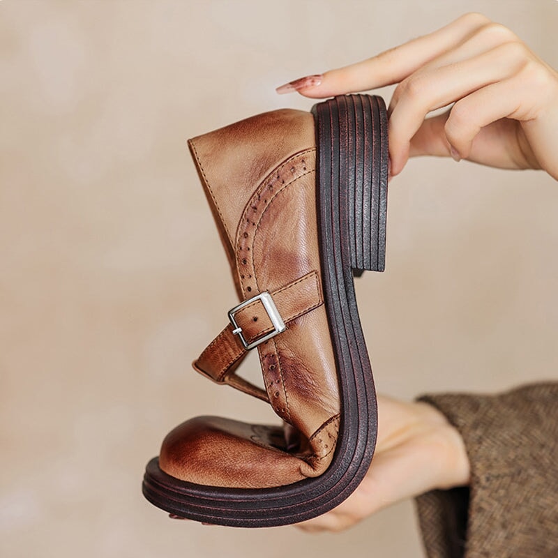 Alicja | ELEGANCKIE MARY JANES Z DODATKIEM SKÓRY