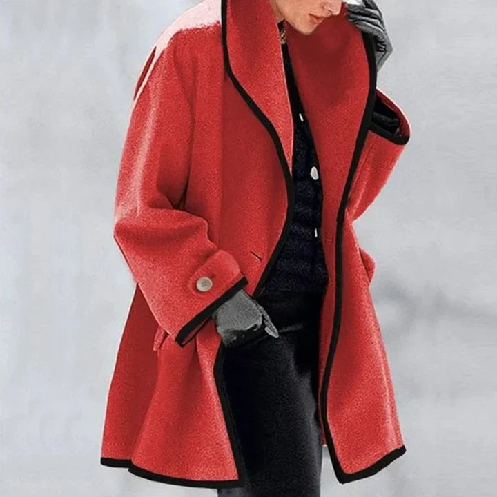 Aldona | Stylowy Płaszcz Dwurzędowy